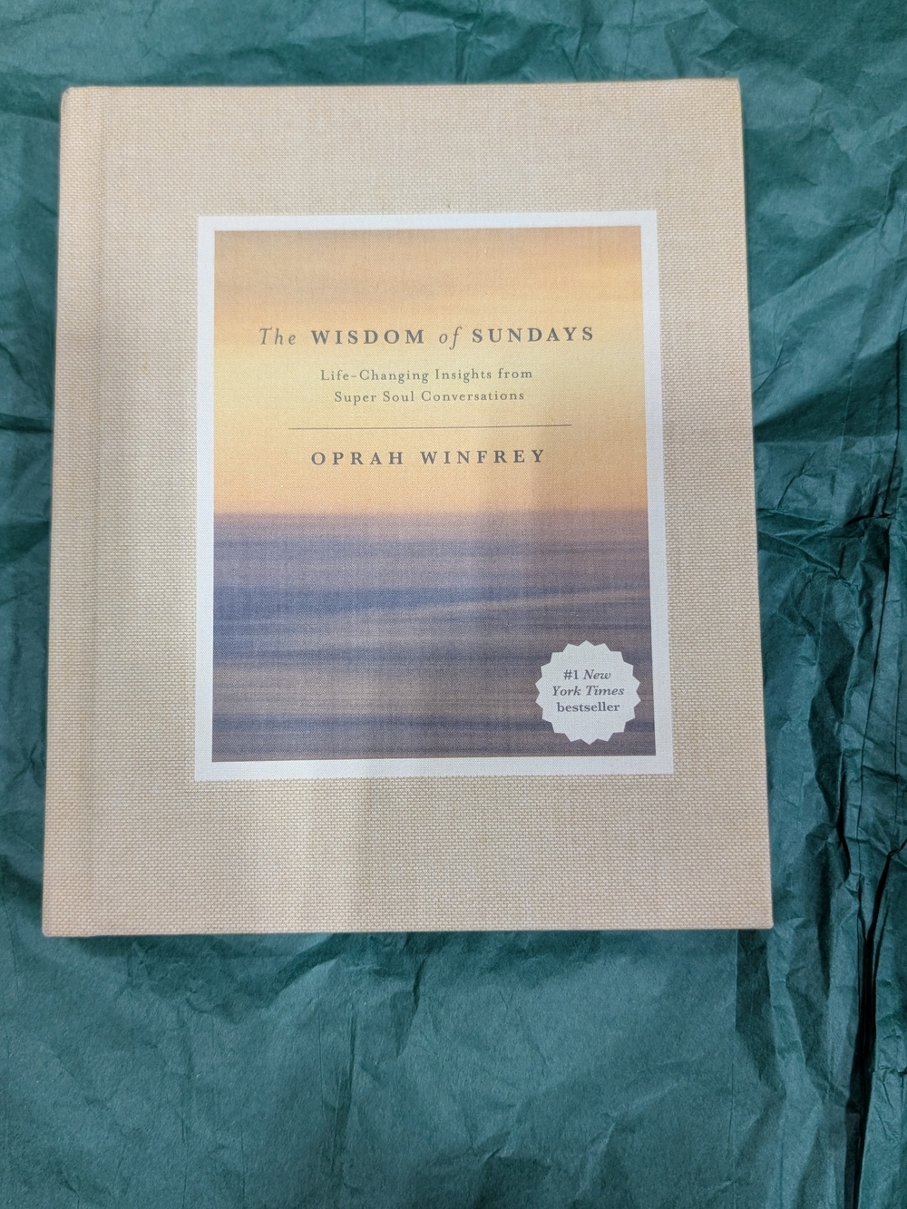 The Wisdom of Sundays Hardcover Book - Beige